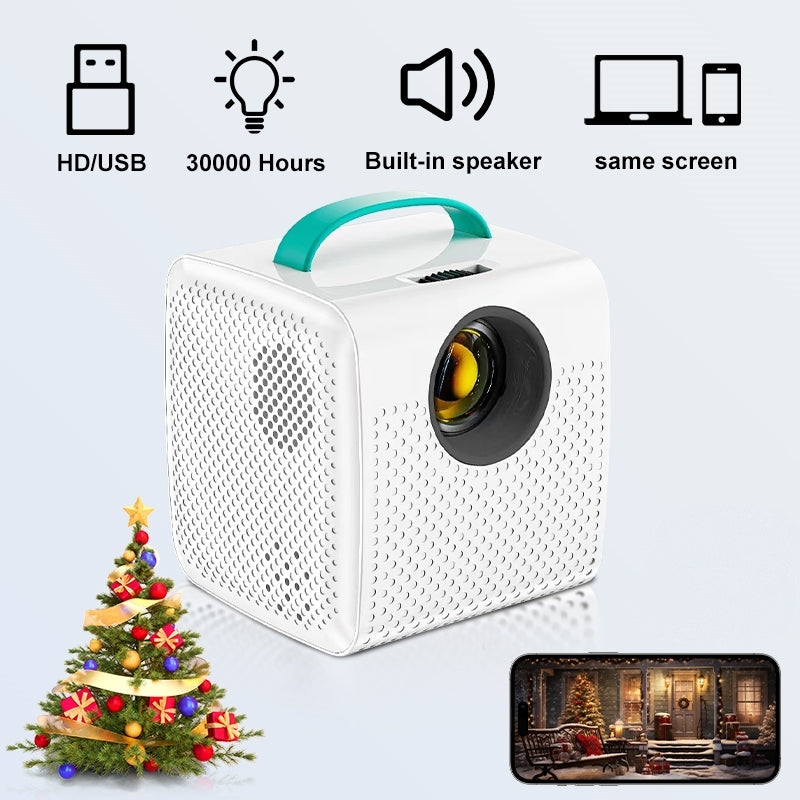 Q2 Mini Projector 700 Lumens Portable Beamer USB AV Port LED Beam Box