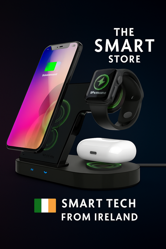 Hypergear 3-in-1 Wireless Charging Dock Black (15328-HYP)