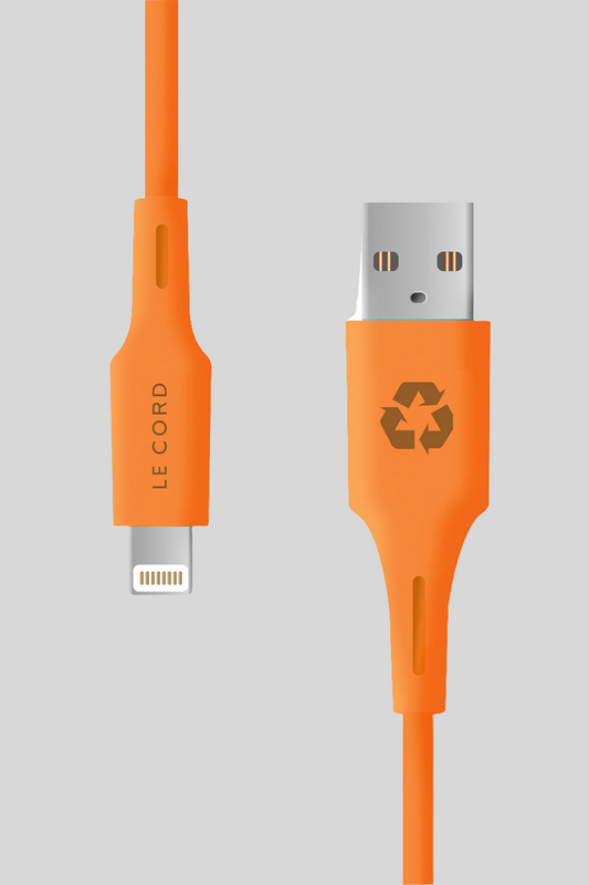 Sunset iPhone Lightning cable · 1.2 meter · Made of recycled plastics